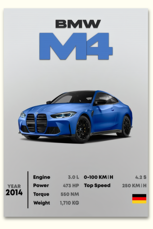 Cuadro en lienzo "BMW M4"
